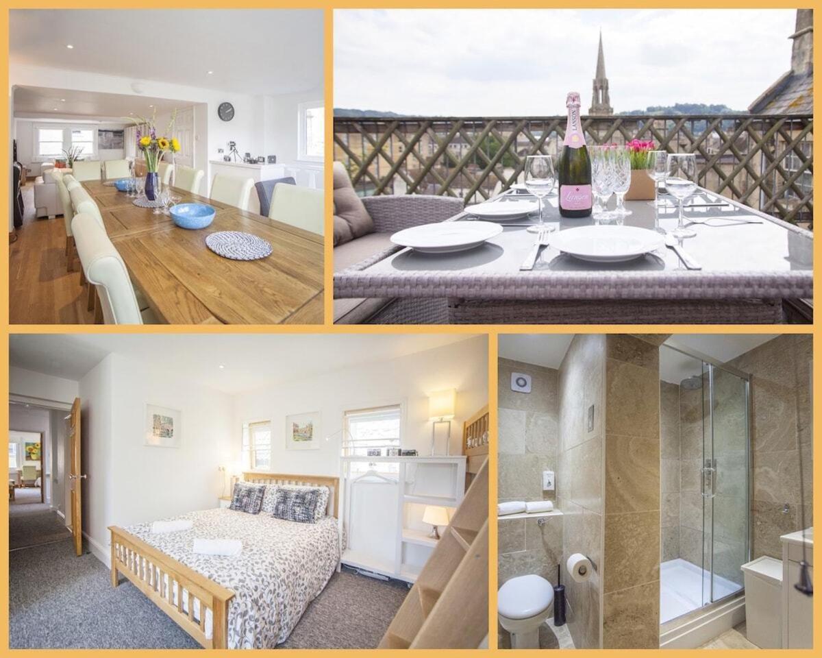 The Roof Terrace Maisonette - City Centre Bath Exterior foto